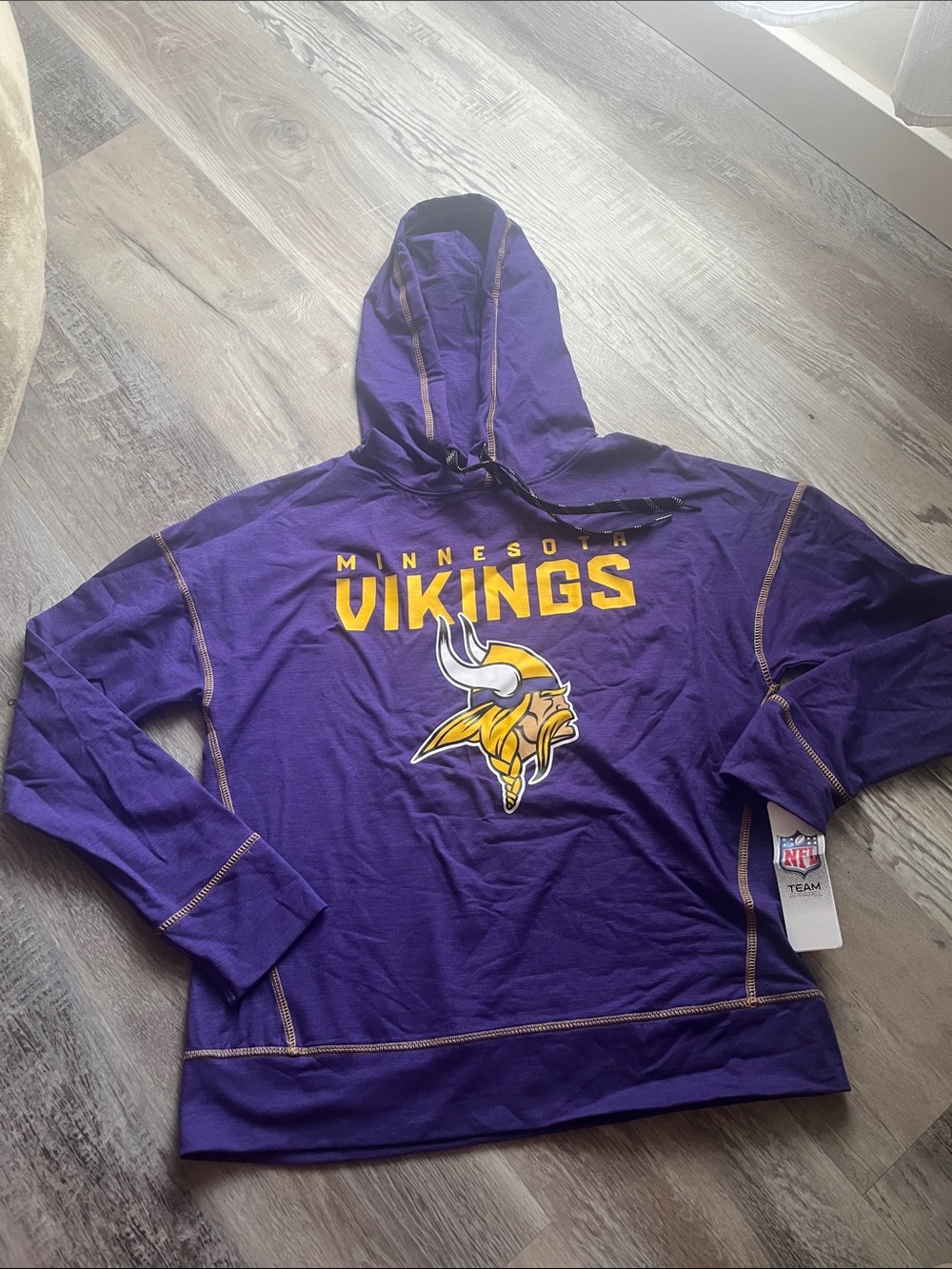 NFL Minnesota Vikings Purple Hoodie with Gold Logo